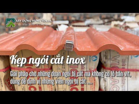 Phụ Kiện Kẹp Ngói Cắt Inox Không Gỉ | Giải Pháp định Vị Ngói Cắt Khi Lợp Mái Nhật, Mái Thái