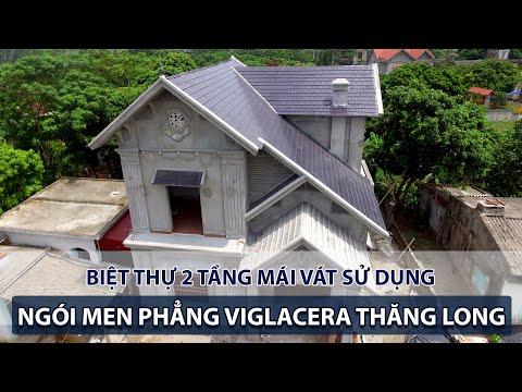 Ngói Men Phẳng Viglacera Thăng Long Ghi Cho Biệt Thự Mái Thái | Men Phẳng Viglacera Thăng Long Ghi